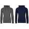 Galaxy by Harvic Heavyweight Fleece-Lined Men's Pullover Sweater Hoodie 2 Pack